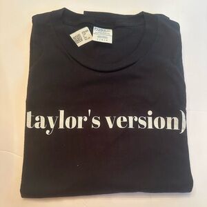 Black T-shirt Taylor’s Version. Size Adult Large.